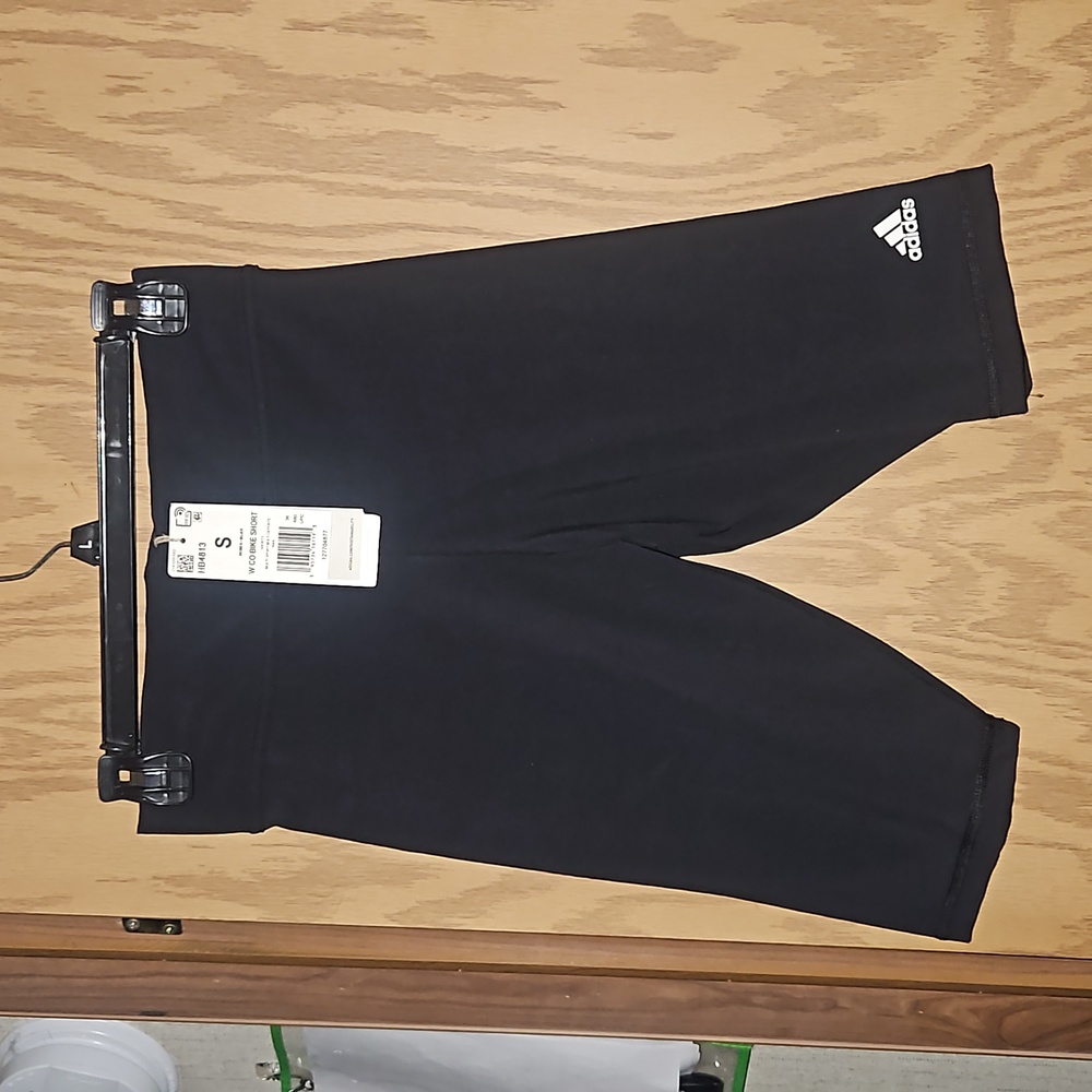 adidas Women's Cotton Bike Shorts: BLACK: NEW WITH TAGS: SIZE S